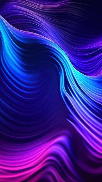 Résumé des ondes de fond au néon brillant dans le spectre ultraviolet Modèle d'histoires de médias sociaux