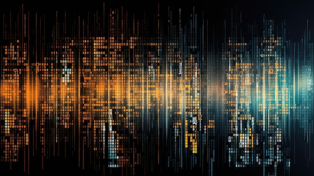 Photo résumé de la technologie numérique de l'écran