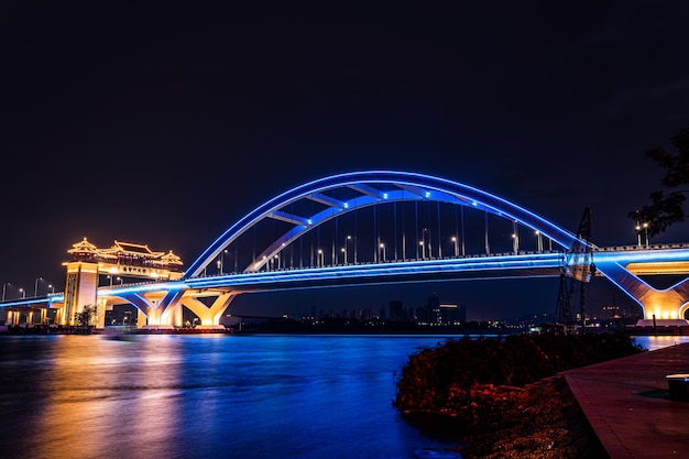 Retarder la vidéo du pont Jinxianmen dans la ville de Jieyang, province du Guangdong en Chine