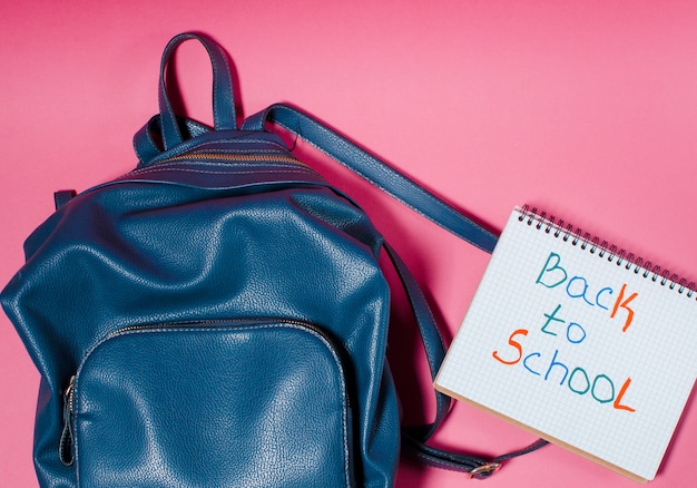 Photo retour à l'école. le concept de la rentrée scolaire.