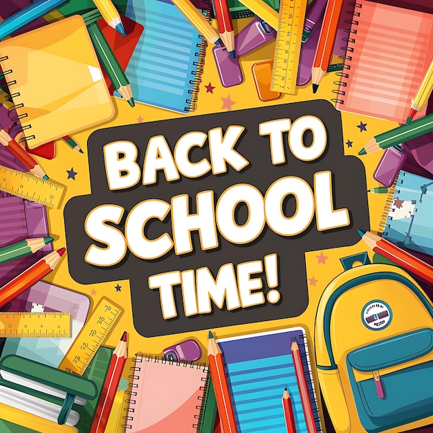 Retour à l'école Nouvelle année Nouveau début
