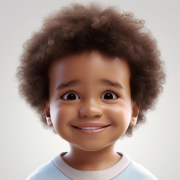 Retrato de nino afro americano enfants africains enfants mignons