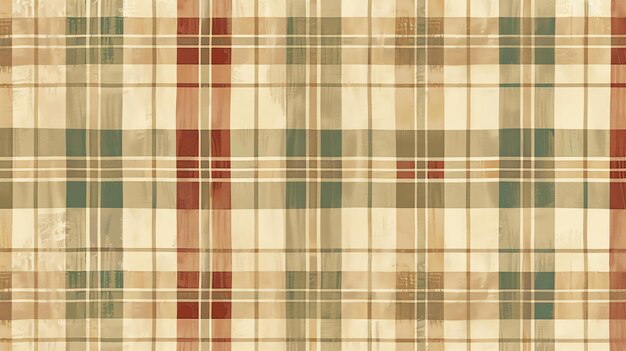 Retro Grunge Plaid Pattern Seamless Vintage Check Tartan Motif écossais classique Gingham Buffalo Style pour l'impression sur le Web et la décoration de la maison