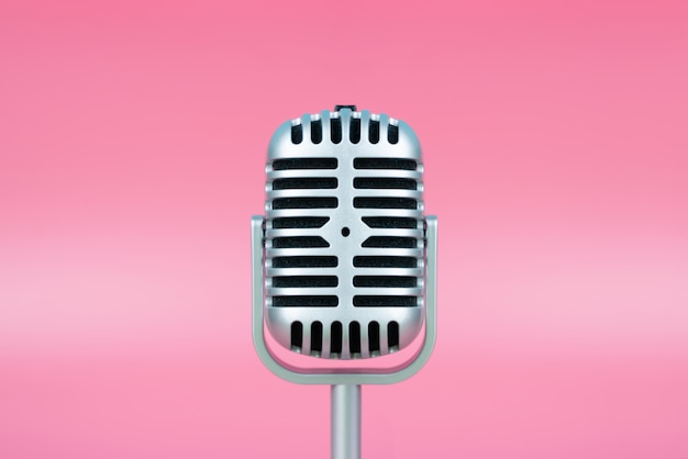 Retro microphone