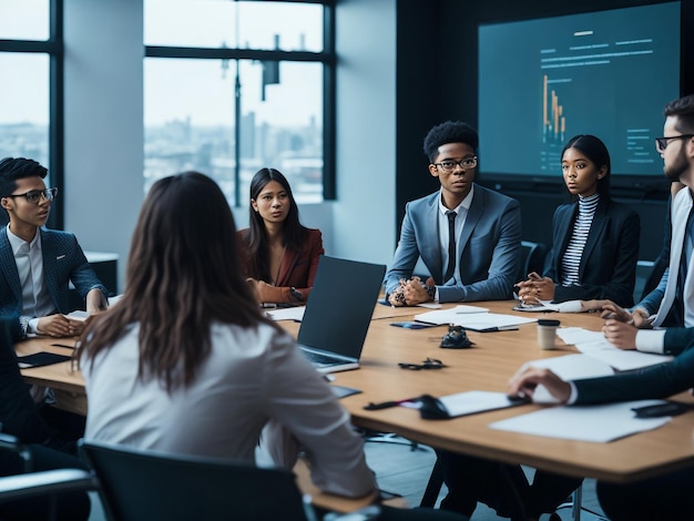 Réunion d&#39;affaires au bureau