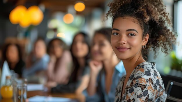 Une réunion d'affaires efficace comprenant une équipe de femmes travail d'équipe réussi génératif Ai