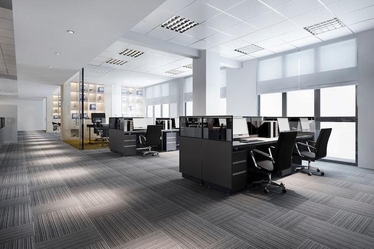 Photo réunion d'affaires et salle de travail sur immeuble de bureaux