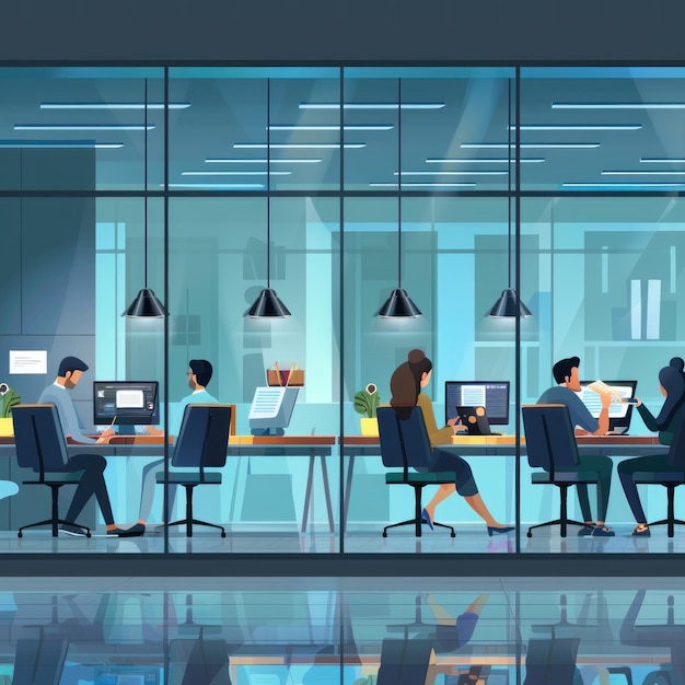 réunion de groupe d'hommes d'affaires fond d'équipe de bureau travail d'équipe travail de communication groupe de discussion de différentes générations homme d'affaires réunion dans la stratégie de gestion du bureau générative ai