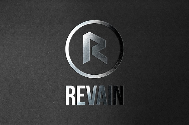 Photo revain coin cryptocurrency et concept bancaire modernephoto aspect réaliste style argent