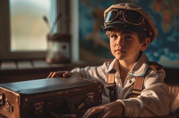 Photo le rêve des jeunes aviateurs