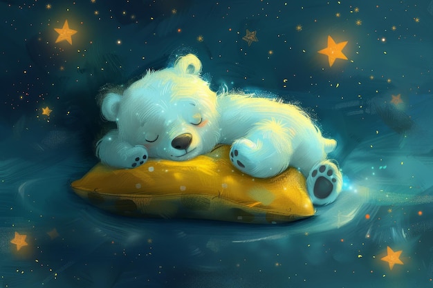Rêver d'un ours en nuit étoilée