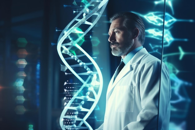Révolutionner les soins de santé Explorant la science et l'avenir de la technologie médicale à travers la structure de l'ADN