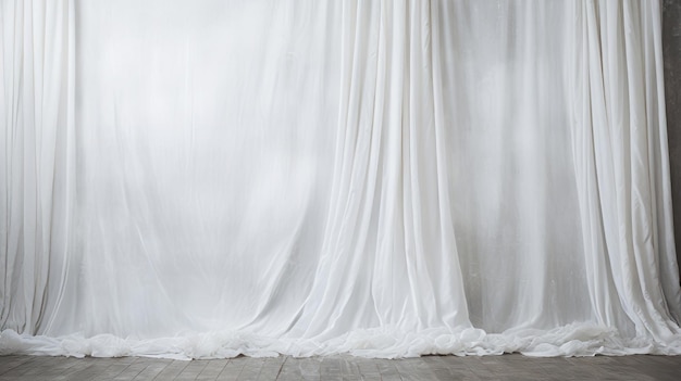 rideau blanc de fond