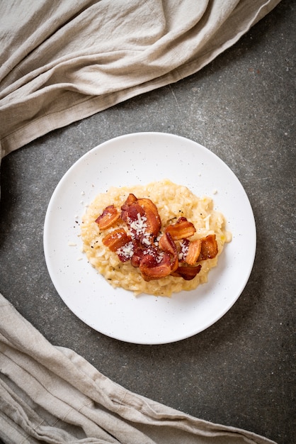 Risotto Au Bacon Croustillant