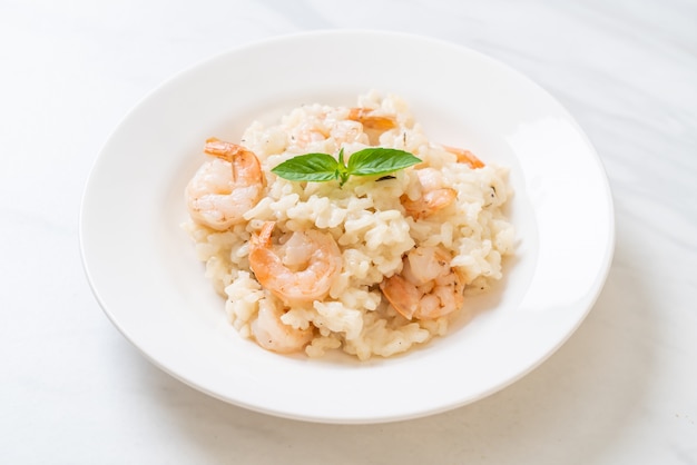 Risotto italien aux crevettes