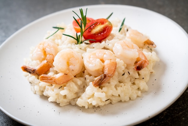 risotto italien aux crevettes