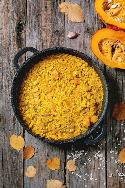 Risotto traditionnel à la citrouille