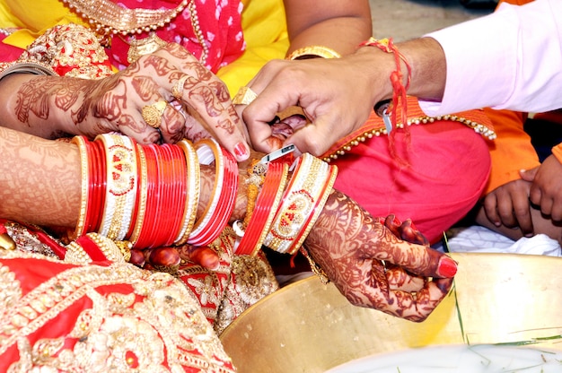 Rituel de mariage en Inde