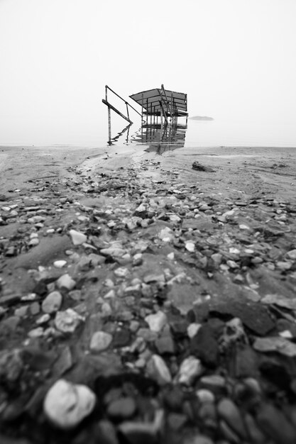 Le rivage de la mer Morte du côté israélien.