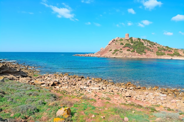 Rivage rocheux à Porticciolo Sardaigne