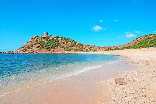 Rivage sablonneux à Porticciolo Sardaigne