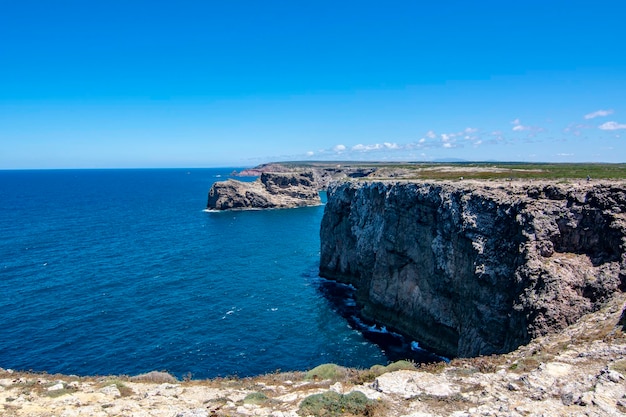 Rivage de Sagres en Algarve Portugal