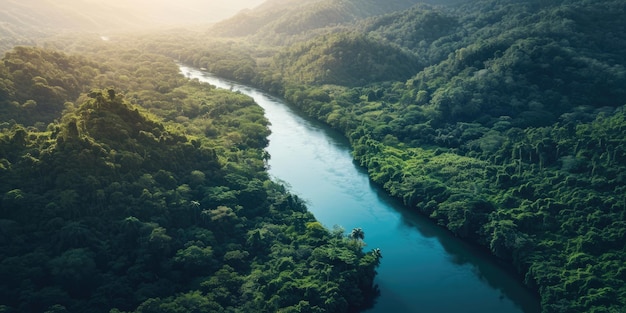 Une rivière dans la forêt tropicale