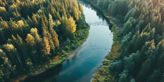 La rivière dans la forêt