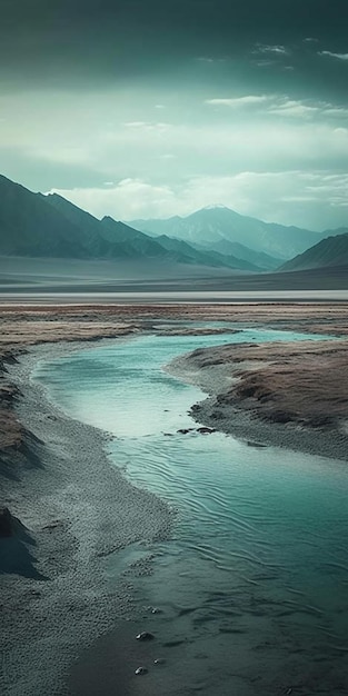 Une rivière dans les montagnes