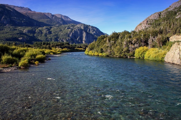 Rivière Futaleufu en patagonie chilienne