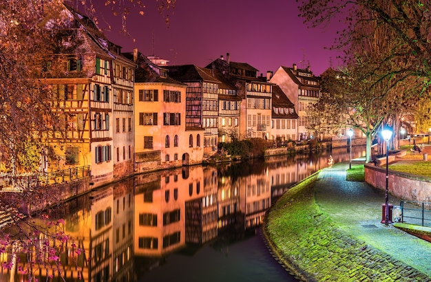 La rivière Ill dans la région de la Petite France, Strasbourg