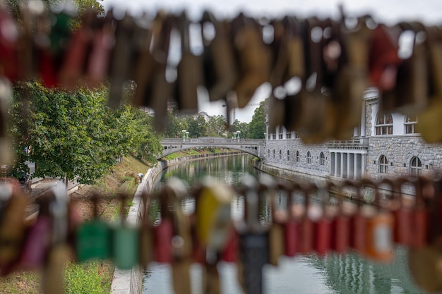 Rivière Ljubljanica à Ljubljana Slovénie