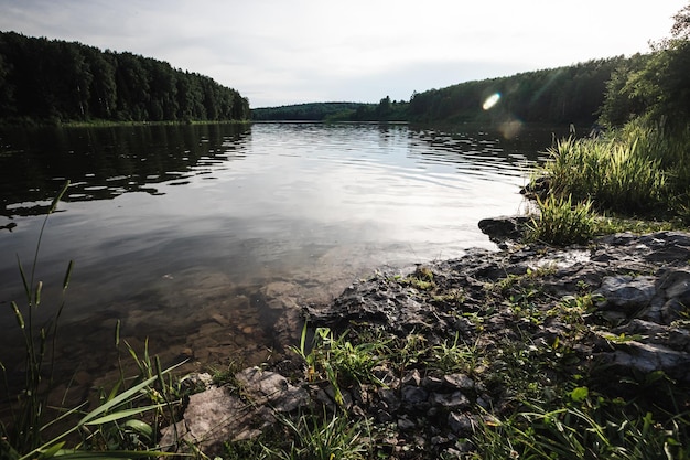 rivière avec rive