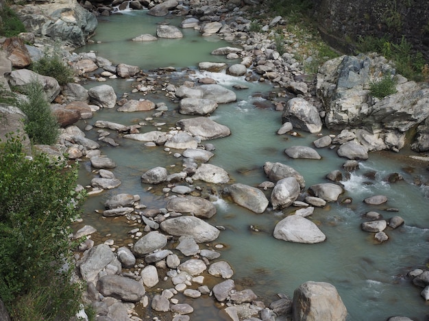 Rivière torrent de montagne