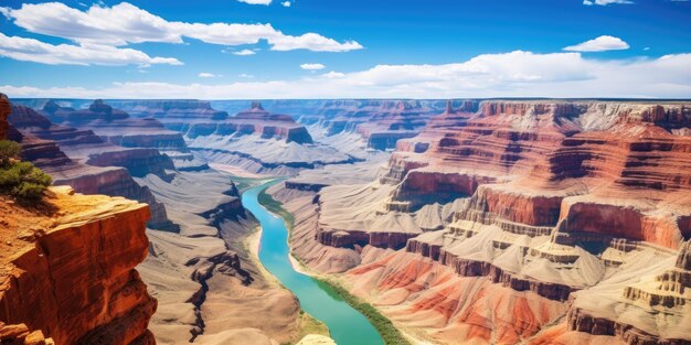 Une rivière traversant un canyon