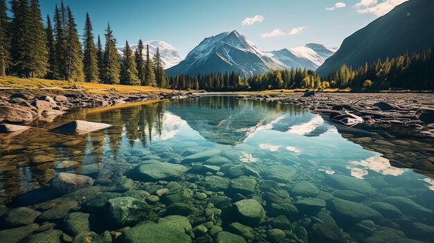 La rivière de l'Utah dans le désert à la pêche à la truite