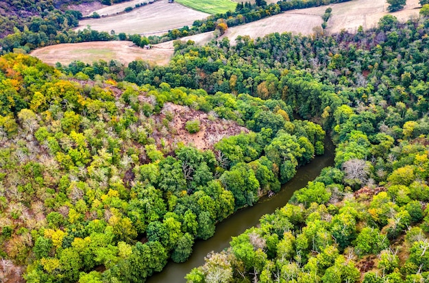 La rivière Viaur en Aveyron France