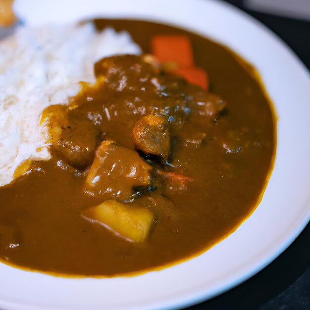 riz au curry japonais