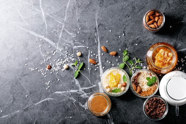 Riz au lait au miel et à la cannelle