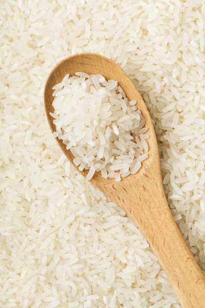 Riz blanc à la cuillère