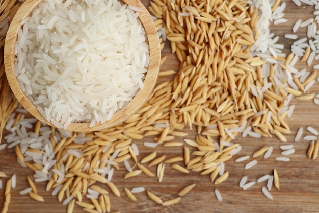 Riz blanc et riz