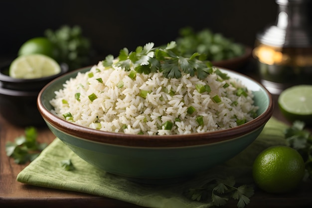 Riz à la coriandre et au citron vert