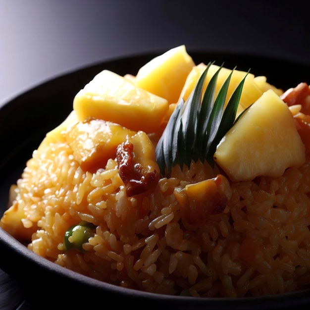 Riz frit à l'ananas