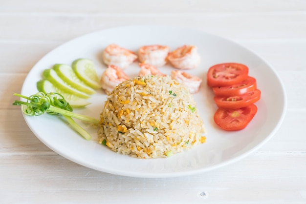 riz frit aux crevettes