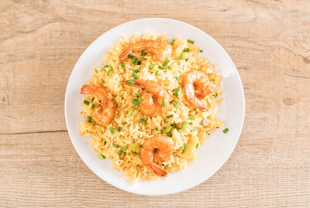 riz frit aux crevettes