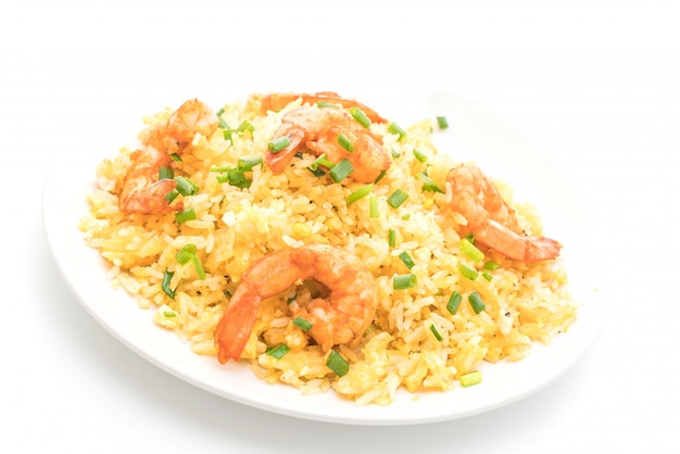 riz frit aux crevettes