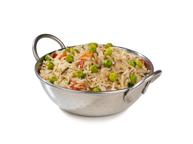 Riz pilaf basmati ou Pulav aux petits pois et légumes