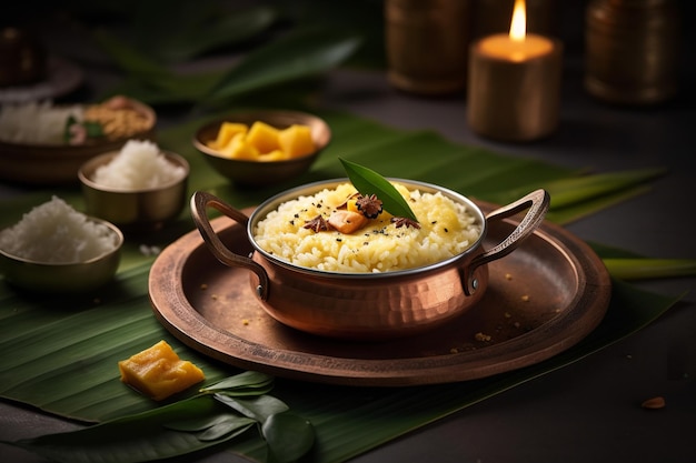 Le riz pongal est un plat indien délicieux.