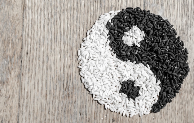 Riz yin yang