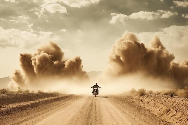 Road Trip sur les routes à moto